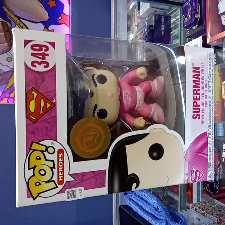 FUNKO POP DC SUPERMAN BREAST CANCER