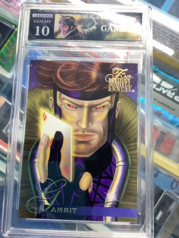 TARJETA COLECCIONABLE XMEN GAMBIT