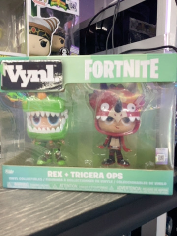 FUNKO FORTNITE REX Y TRICERA OPS