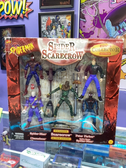 MARVEL TOY BIZ SPIDERMAN THE SPIDER AND THE SCARECROW SET