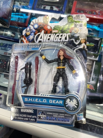 MARVEL HASBRO 3.5" SHIELD GEAR BLACK WIDOW