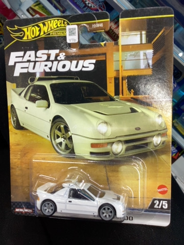 HOTWHEELS PREMIUM FAST AND FURIOUS FORD RS200