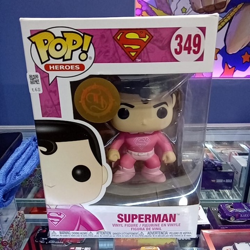 FUNKO POP DC SUPERMAN BREAST CANCER