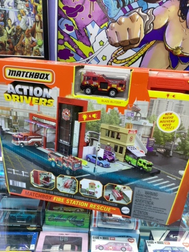 MATCHBOX ACTION DRIVERS FIRE STATION RESCUE