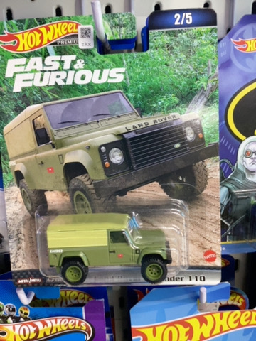 HOTWHEELS PREMIUM FAST AND FURIOUS LAND ROVER DEFENDER 110