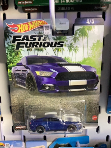 HOTWHEELS PREMIUM FAST AND FURIOUS CUSTOM MUSTANG