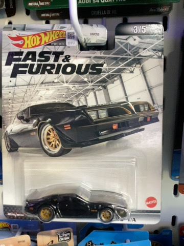 HOTWHEELS PREMIUM FAST AND FURIOUS 77 PONTIAC FIREBIRD