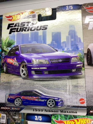 HOTWHEELS PREMIUM FAST AND FURIOUS 1999 NISSAN MAXIMA