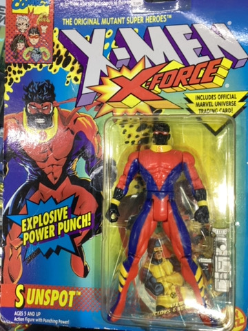 MARVEL TOY BIZ 3.5" XFORCE SUNSPOT