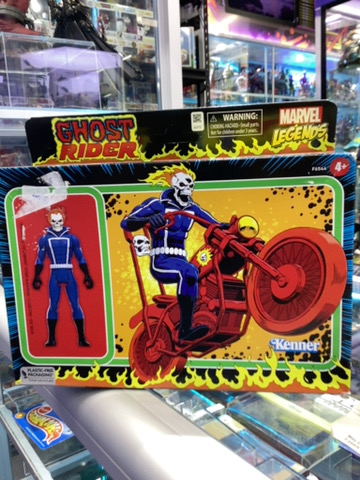 MARVEL KENNER 3.5" GHOST RIDER CON MOTO