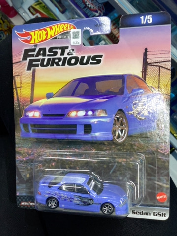 HOTWHEELS PREMIUM FAST AND FURIOUS CUSTOM ACURA INTEGRA SEDAN GSR