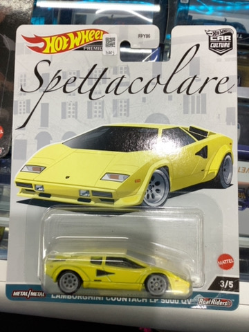 HOTWHEELS PREMIUM SPETTACOLARE LAMBORGHINI COUNTACH LP 5000 QV