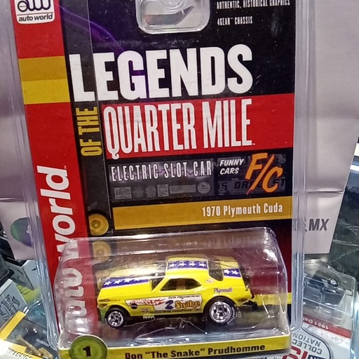 LEGENDS OF THE QUERTER MILE 1970 PLYMOUTH CUDA DON THE SNAKE PRUDHOMME