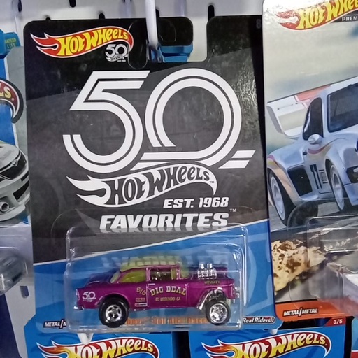 HOT WHEELS  50 ANIVERSARIO  55 CHEVI BEL AIR GASSER METAL