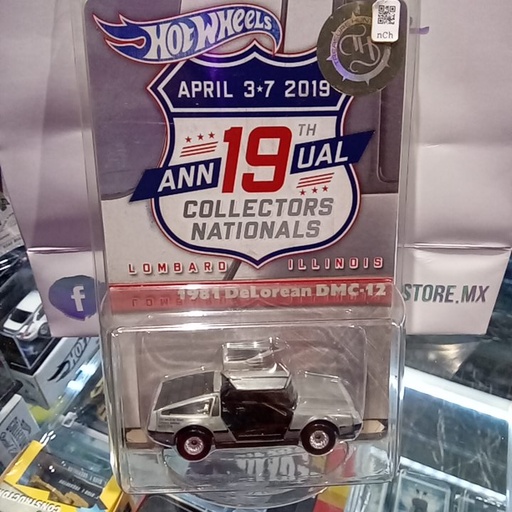 HOT WHEELS APRIL 3/7/2019 ANNUAR COLLECTORS NATIONALS 1981 DELOREAN DMC 12