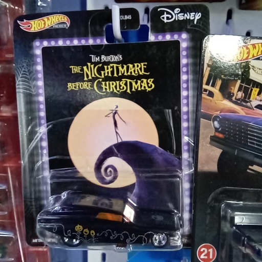 HOT WHEELS TIM BURTONS THE NIGHTMARE BEFORE CHRISTMAS 59 CADILLAC FUNNY CAR METAL